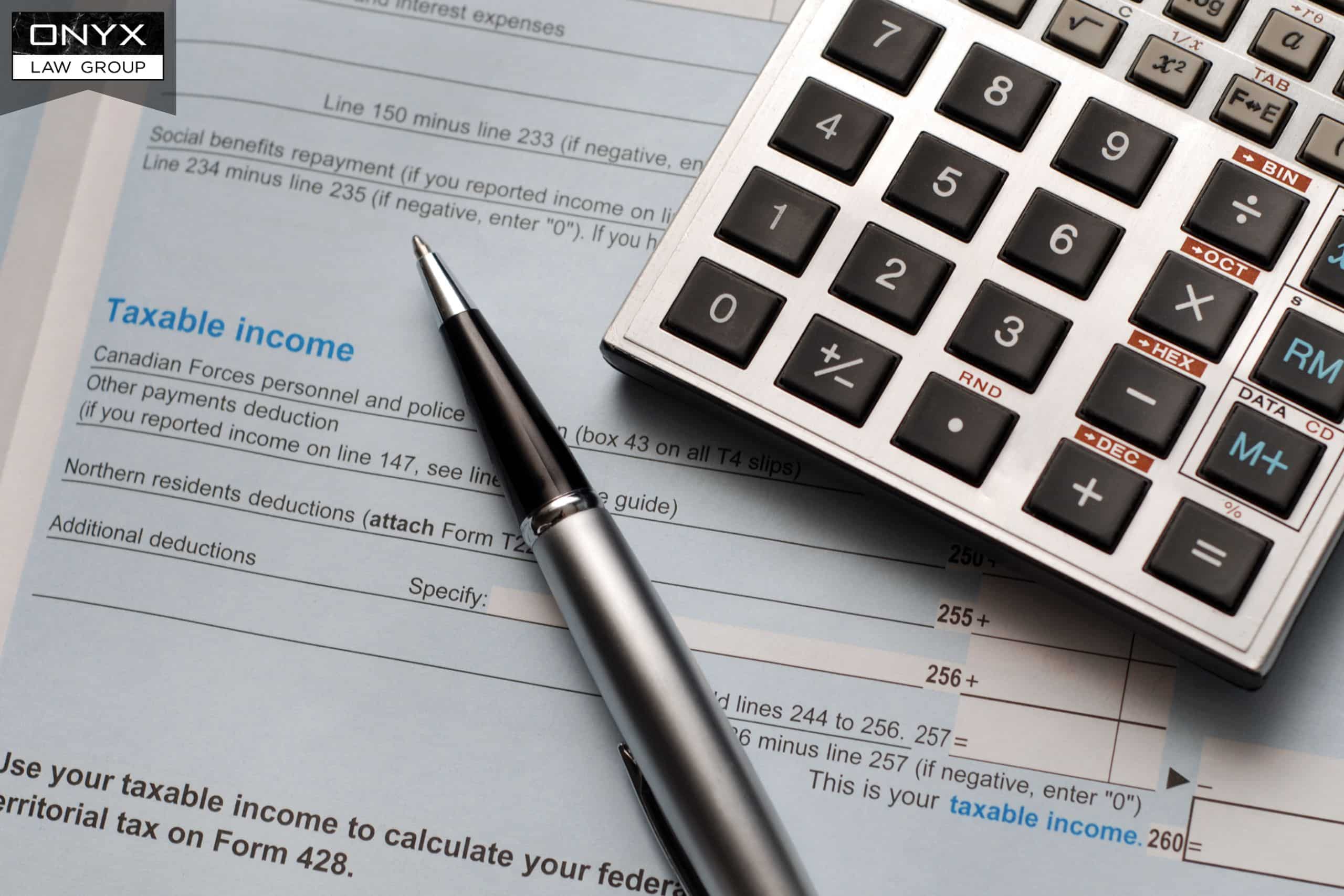 Tax considerations when dividing property and paying support in a BC divorce